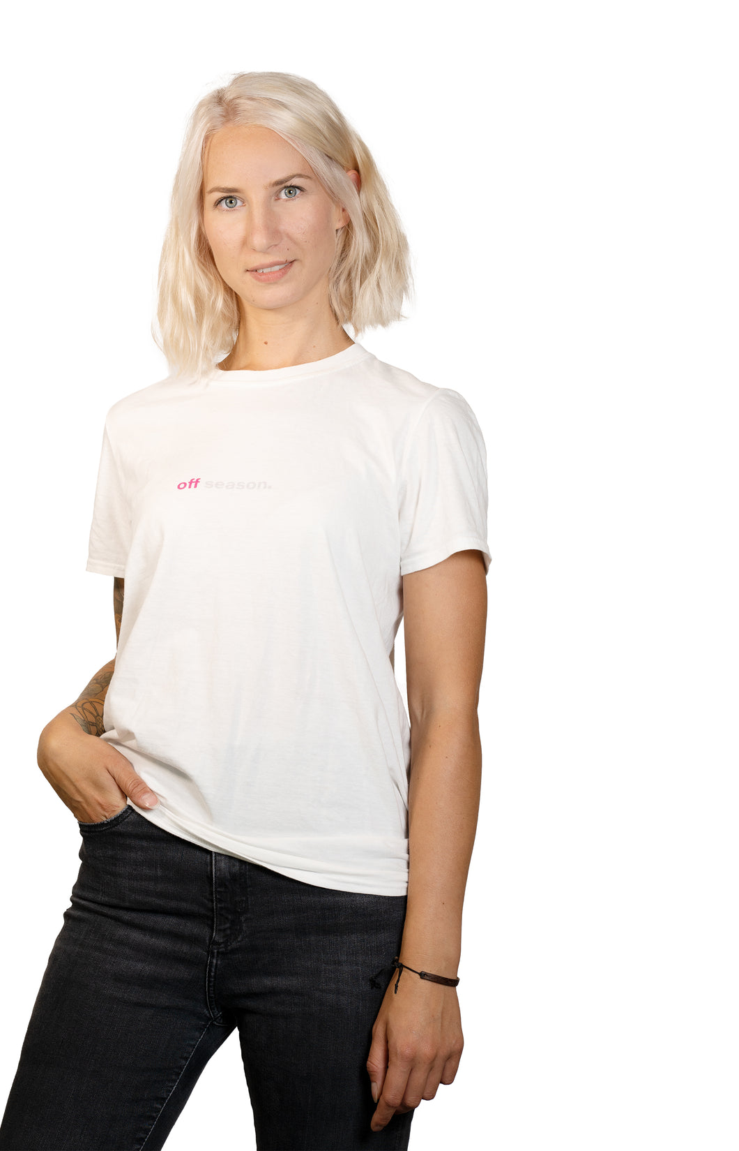 Dashbike Attention Premium-T-Shirt - Damen Weiß