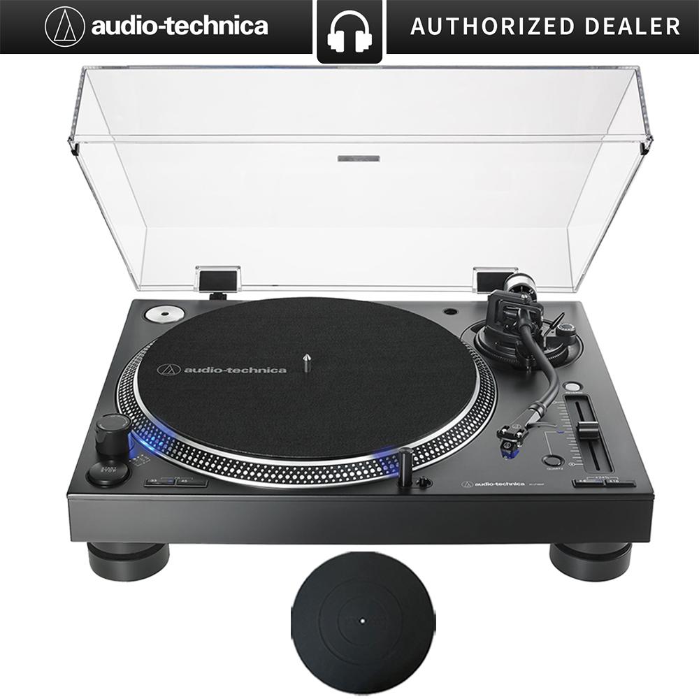 Audio-Technica AT-LP140XP Direct-Drive Professional DJ Turntable - (Black) with Rubber Mat