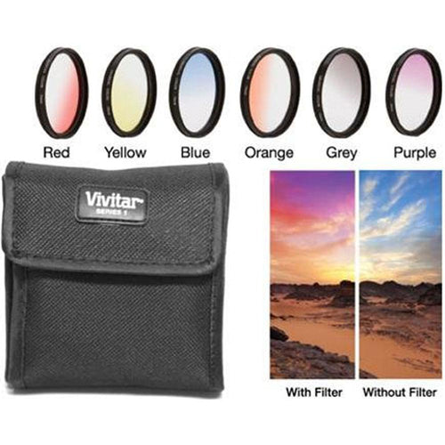 Download 49mm Graduated Color Multicoated Six Piece Filter Set with Fold-Up Filter Case — Beach Camera