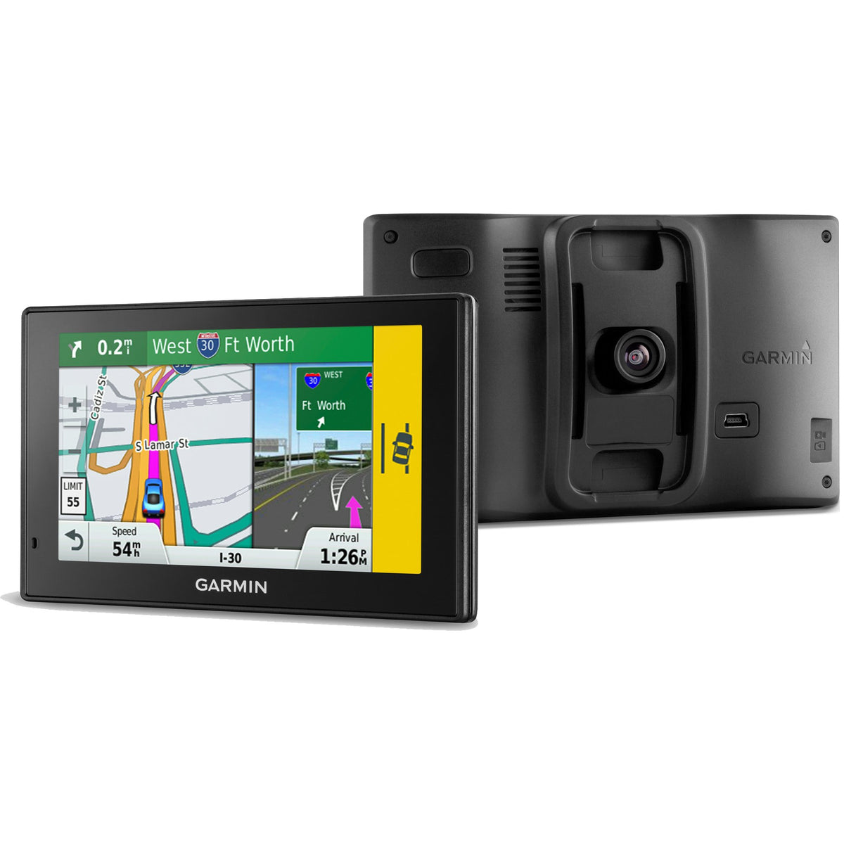 Garmin 50LMT Drive Assist GPS Built-In Dash Cam +1 Year Warranty -Cert Beach Camera