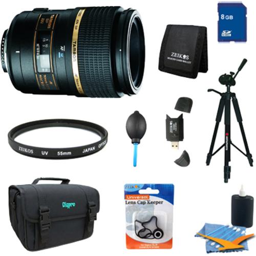 Tamron 90mm F/2.8 DI SP AF Macro 1:1 Lens Pro Kit for Canon EOS