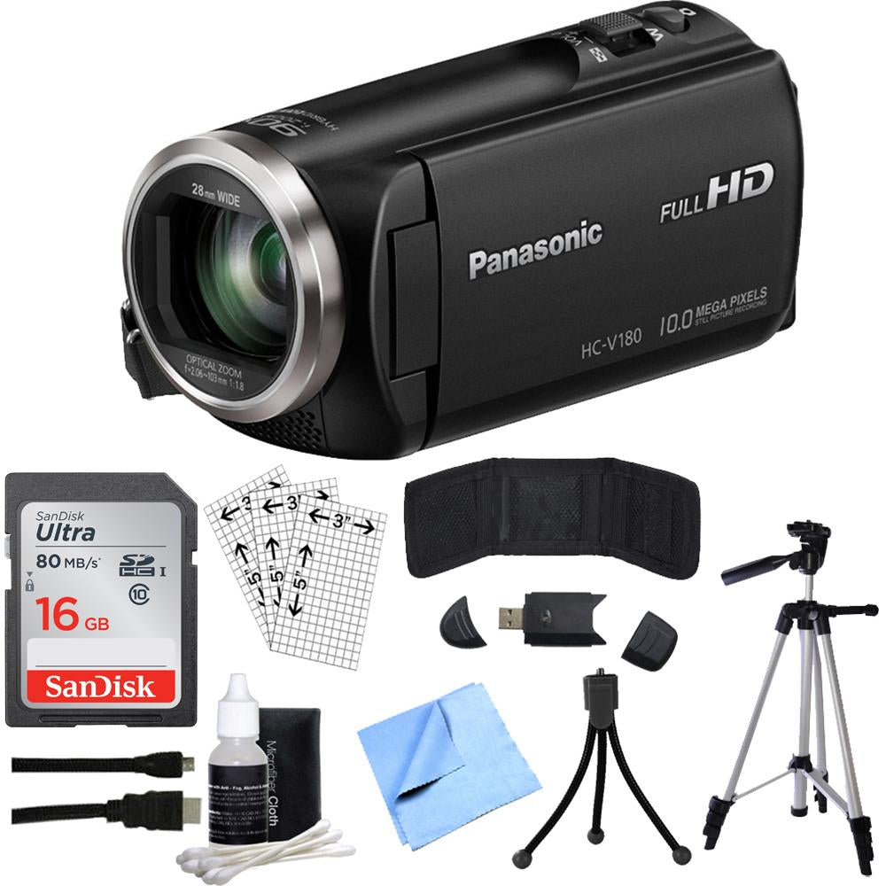 Panasonic HC-V180K Camcorder with 50x Optical Zoom — Beach Camera