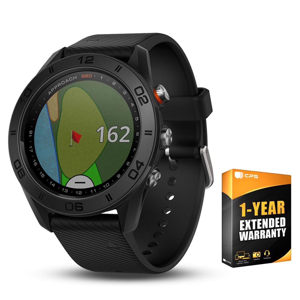 Playful rygte Hovedgade Garmin Approach S60 Golf Watch Black with Black Band + 1 Year Extended —  Beach Camera