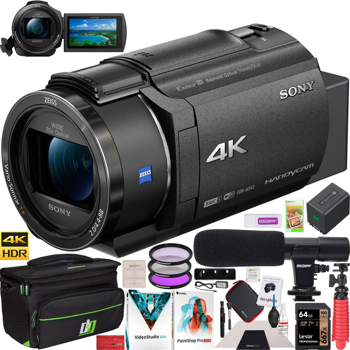 comprar Deseo malo Sony FDR-AX43 4K UHD Handycam Camcorder Kit AX43 Video Recording Camer —  Beach Camera