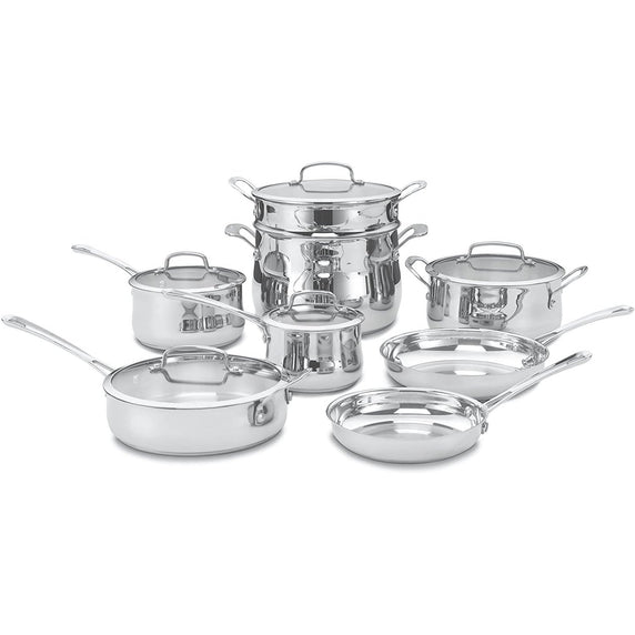  Cuisinart 54C-11R 11-Piece Ceramica XT Nonstick Cookware Set,  Red/Stainless Steel: Home & Kitchen