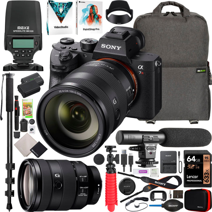 Sony a7R III Mirrorless Full Frame Camera Bundle + 24-105mm F4 G