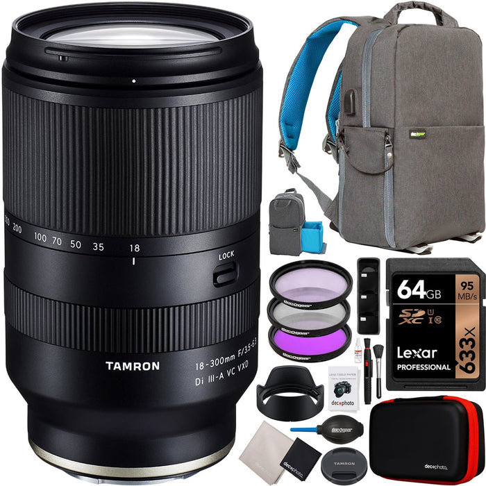 Tamron 18-300mm F3.5-6.3 Di III-A VC VXD Lens for Fujifilm X-Mount