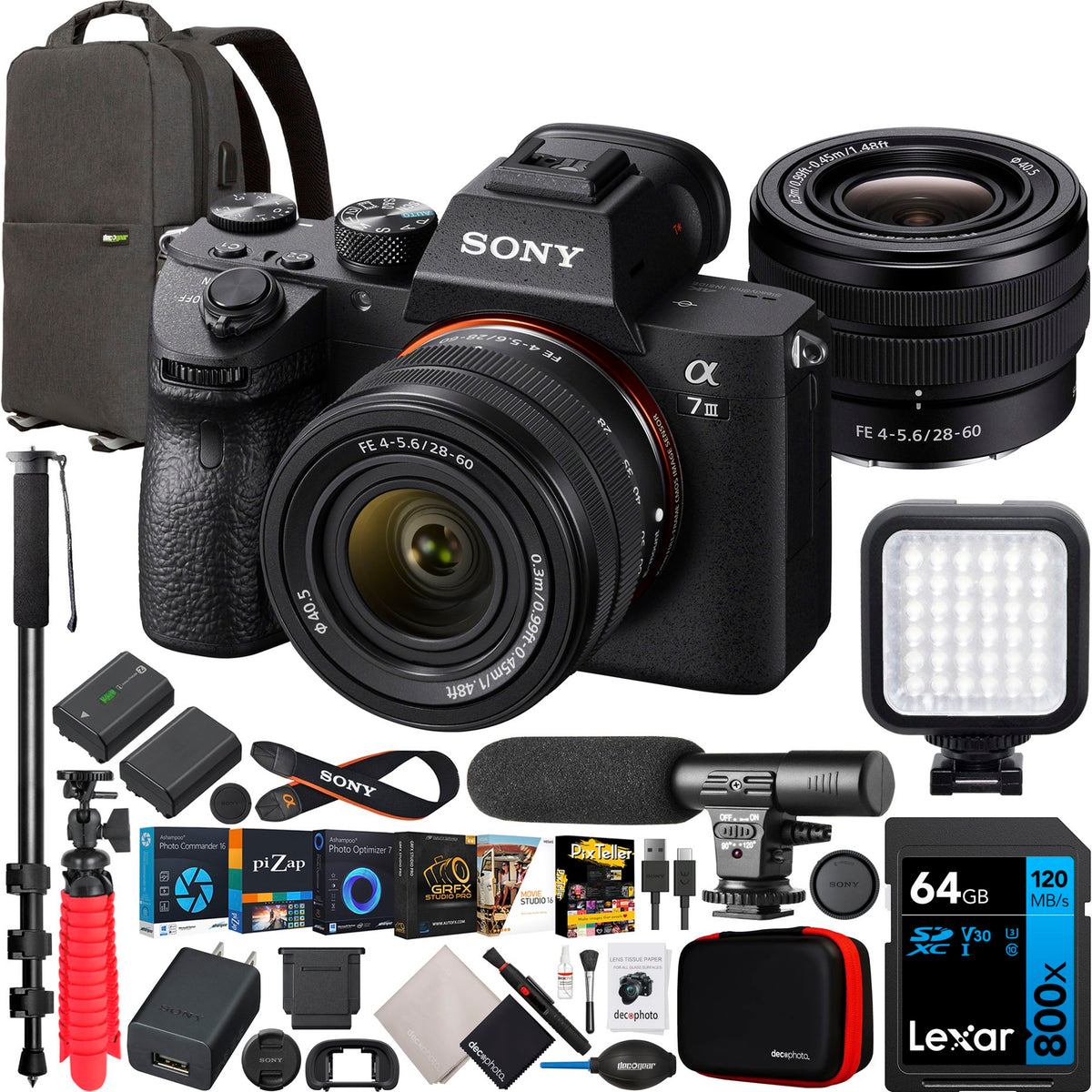 Sony a7 III Full Frame Mirrorless Camera Body FE 28-60mm F4-5.6 Lens —  Beach Camera