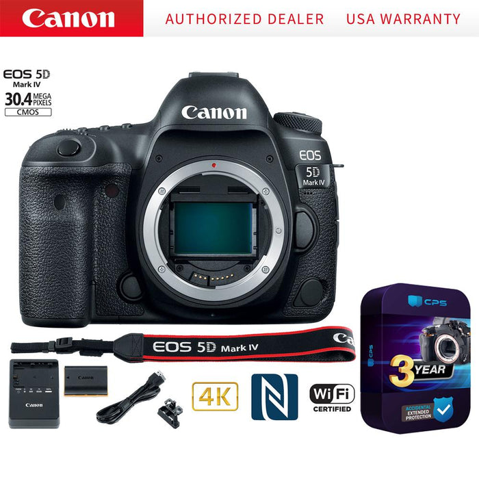 Canon EOS 5D Mark IV 30.4 MP CMOS DSLR Camera (Body) + 3 Protecti — Beach Camera