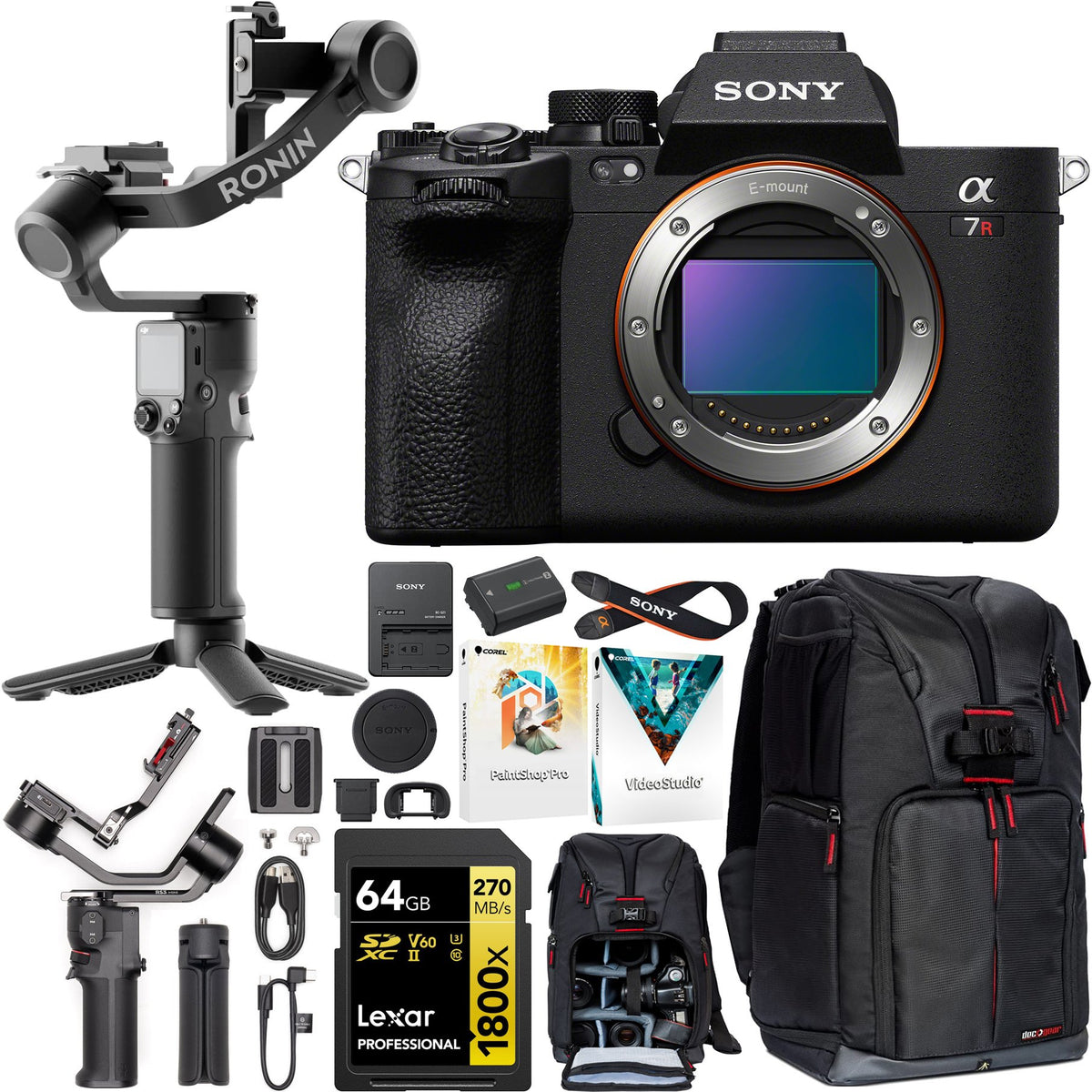 Sony a7R V Mirrorless Full Frame Camera Body Kit + RS 3 Gimba — Beach Camera