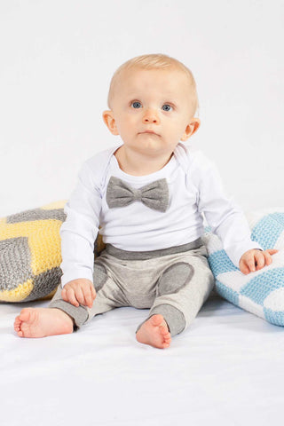 Little Bow Tie Onesie – Buttons Boutique Babywear