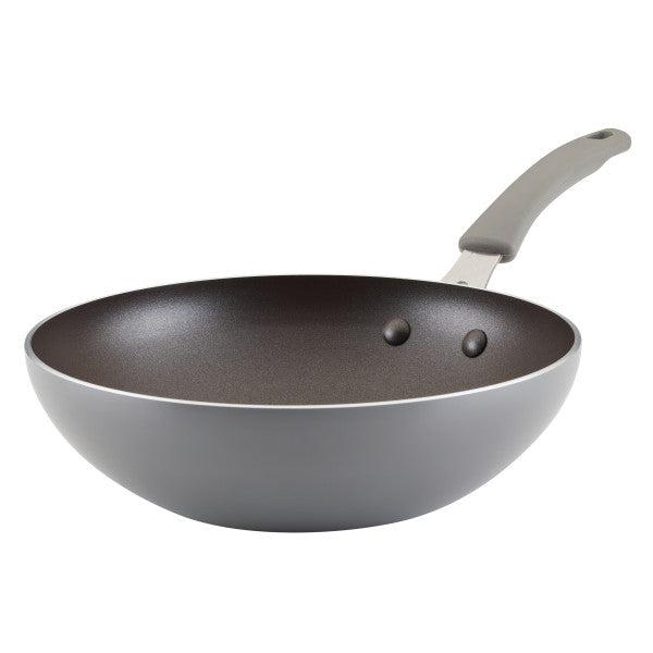 Best Buy: Rachael Ray Classic Brights 11-Inch Nonstick Wok with Lid Sea  Salt Gray Gradient 18805