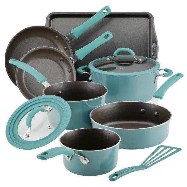 Rachael Ray Create Delicious Aluminum Nonstick Cookware Induction Pots and Pans  Set - Bed Bath & Beyond - 26517517