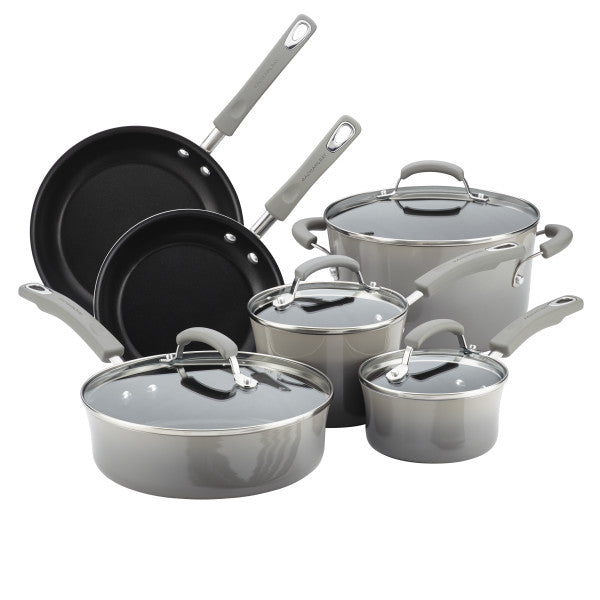 81176Rachael Ray Cook + Create Hard Anodized Nonstick Cookware Set, 11-Piece