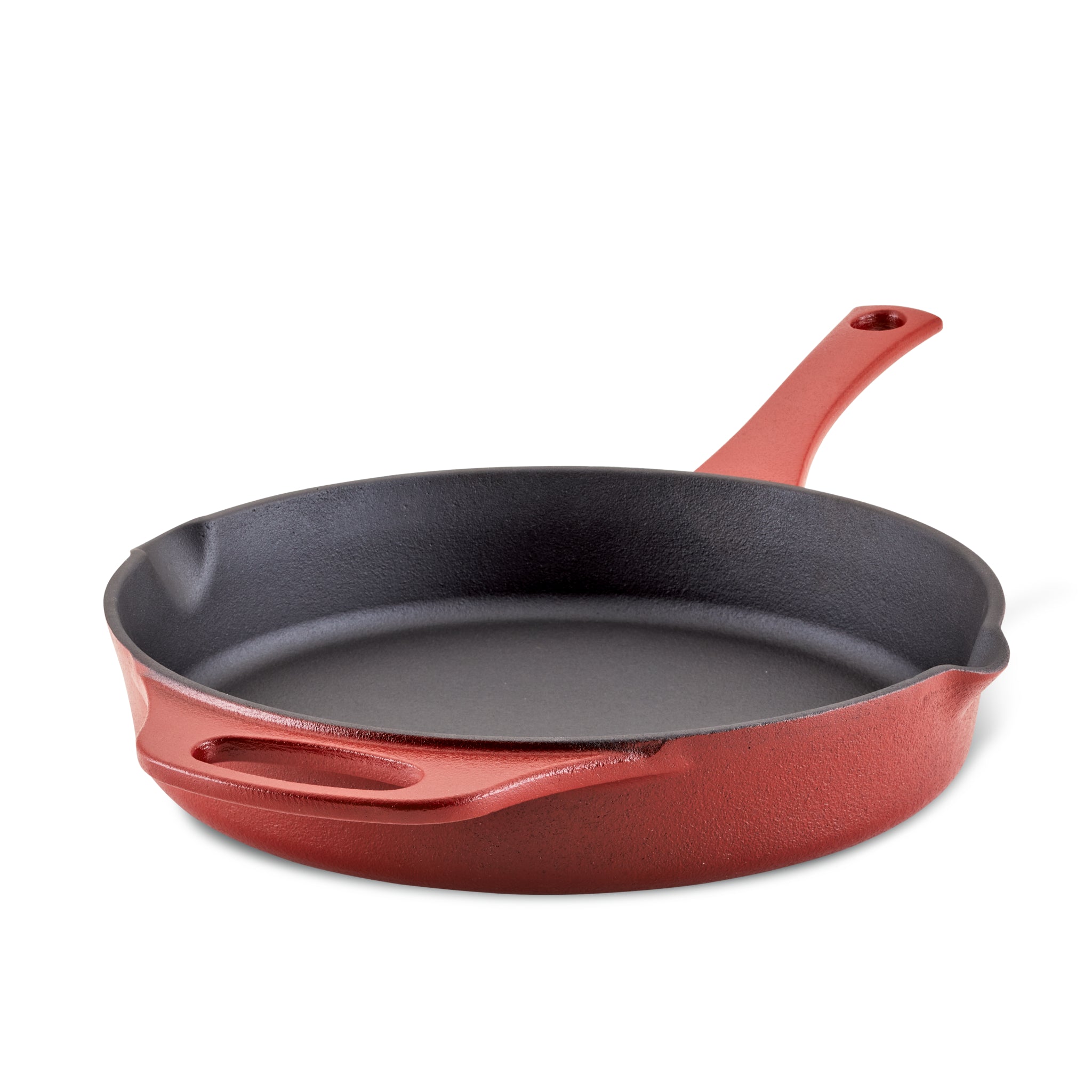 NutriChef 5 Quart Iron Dutch Oven, Red, & 11 Inch Square Cast Iron Skillet,  Red, 1 Piece - Baker's
