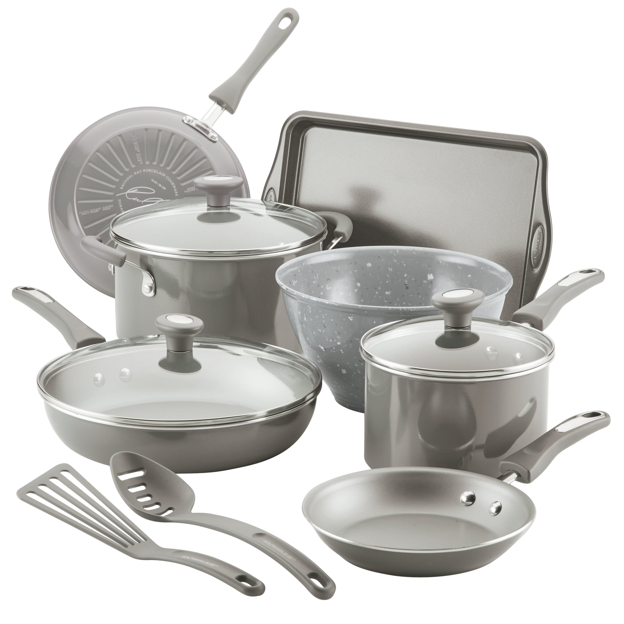 18-Piece Nonstick Cookware and Prep Bowl Set – Rachael Ray