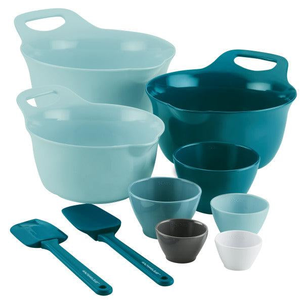 Mesu 6 Pc Measuring Cup/portion Control Set, Nesting Bowls, 1/2 3/4 1 Cup 1  1/4 1 1/2 2 Cups, Circle Fraction Image Inside 