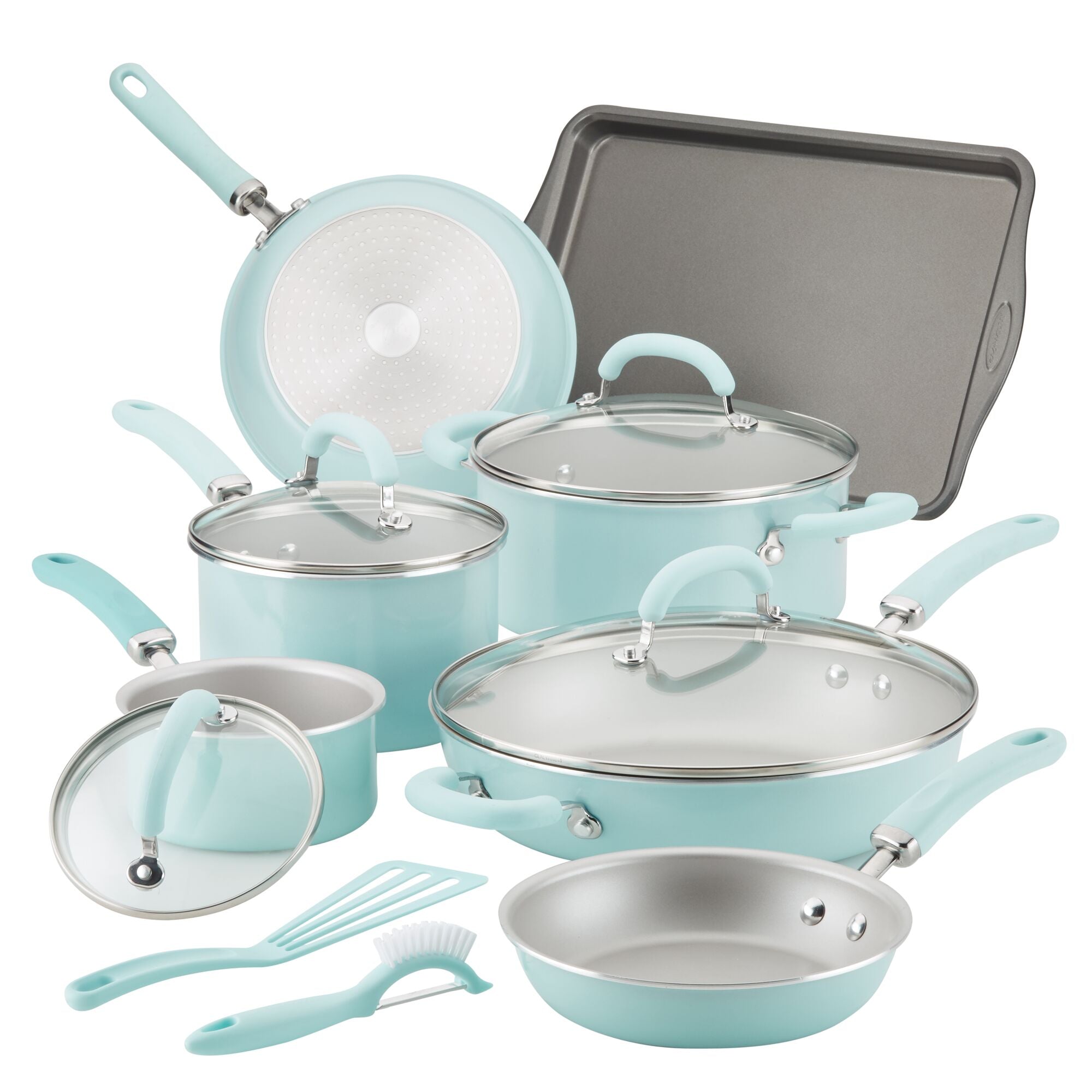 Rachael Ray 13 Piece Induction Safe Non-Stick Cookware Set - The Peppermill