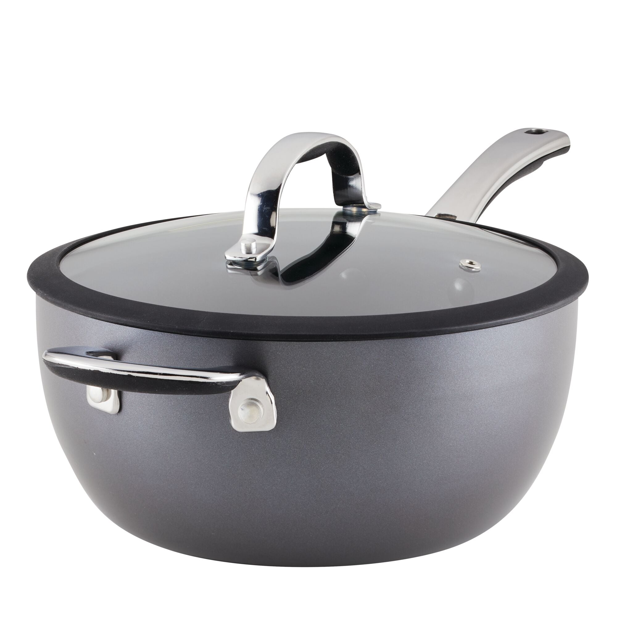 11 inch Nonstick Sauté Pan with Rubber Lid, DIIG Frying Pan