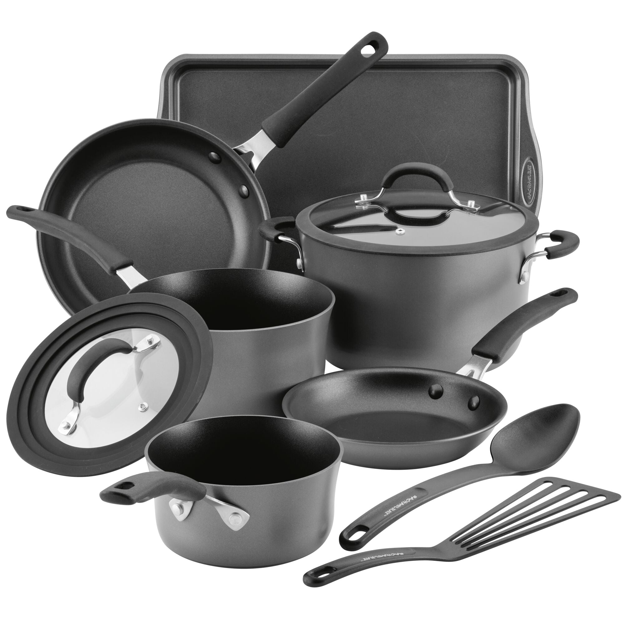 Rachael Ray Brights Hard-Anodized Aluminum Nonstick Cookware Set with —  Better Home