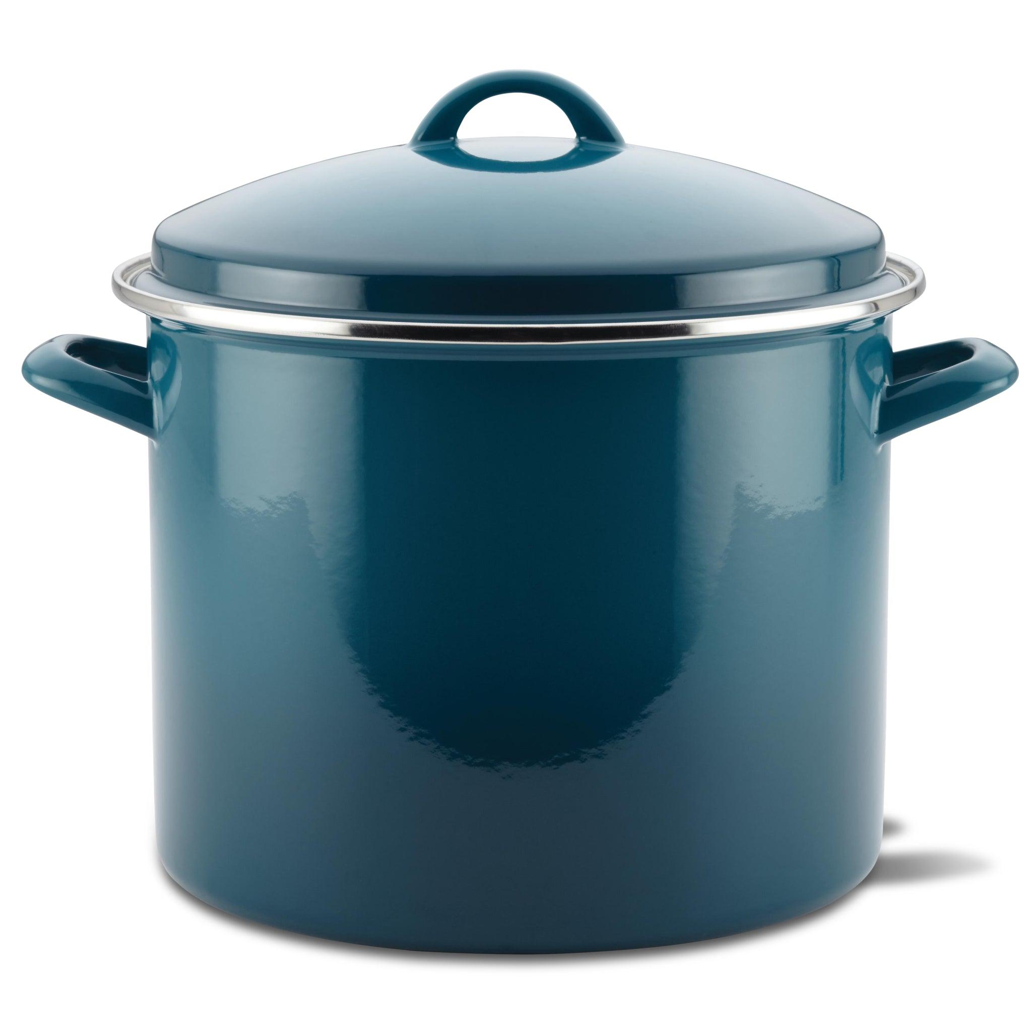 Nonstick Hard Anodized 8-Quart Covered Oval Stockpot – Rachael Ray