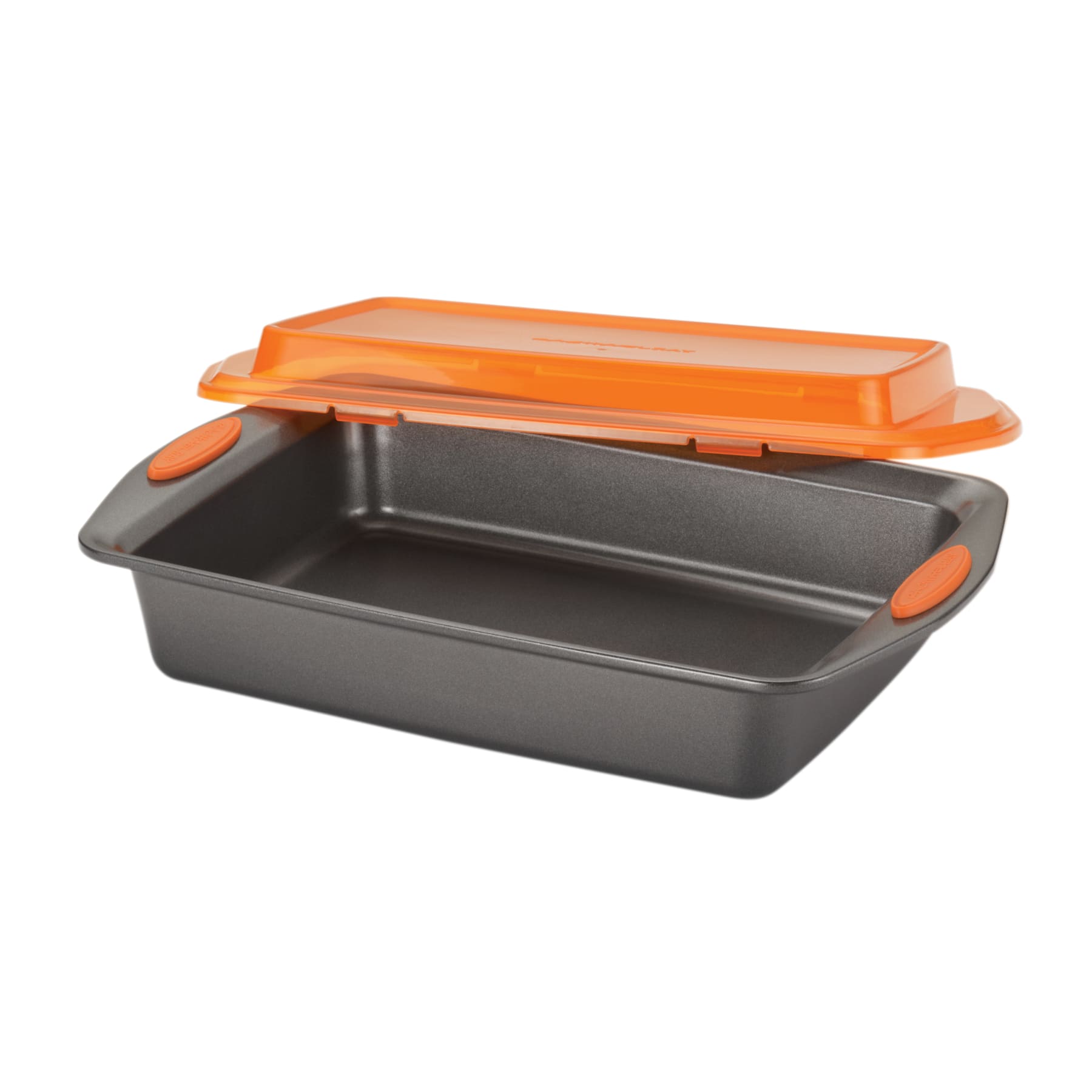 Rachael Ray Classic Brights 8 qt. Hard-Anodized Aluminum Nonstick Stock Pot  in Orange and Gray with Glass Lid 87393 - The Home Depot