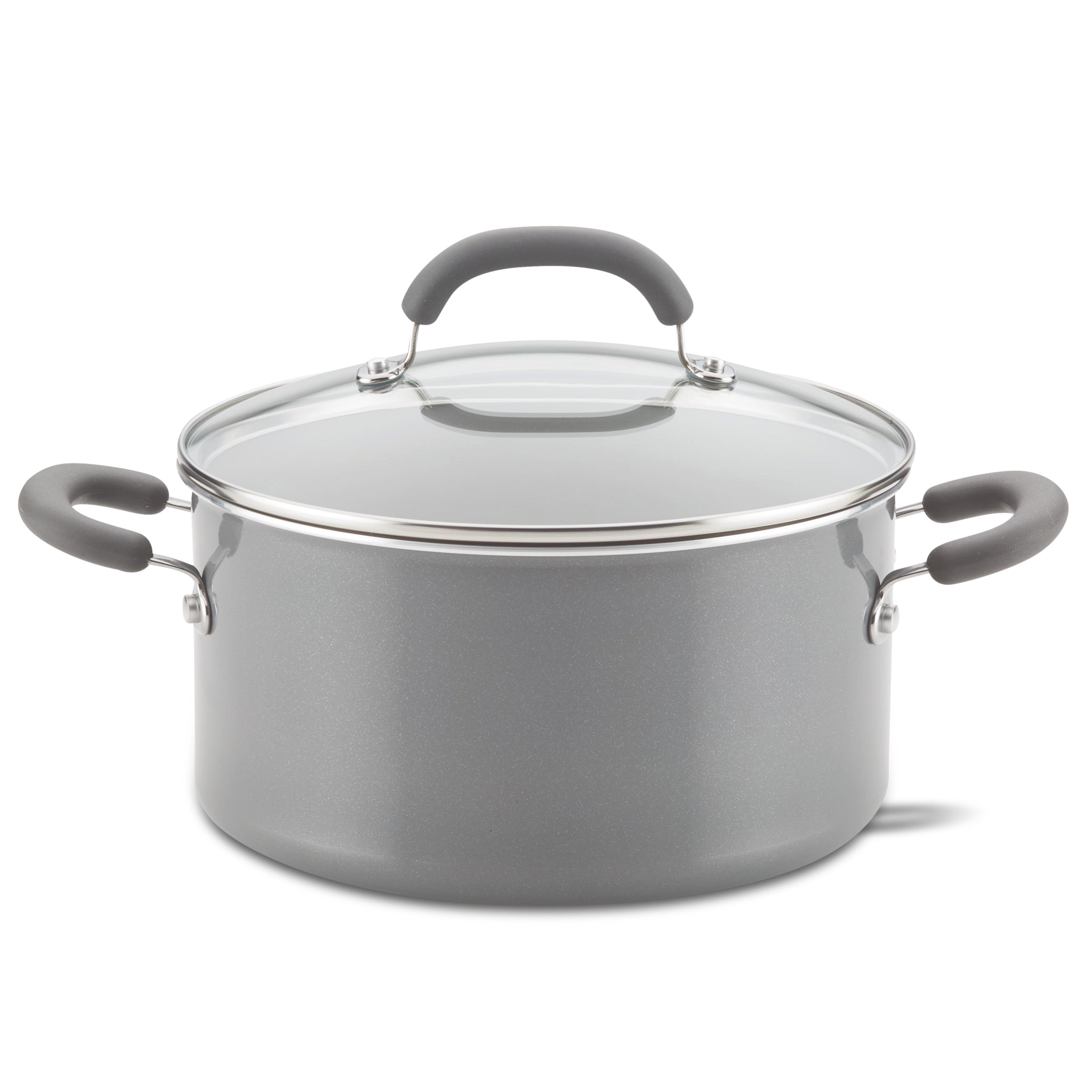 N++A Nonstick Stock Pot with Lid, 6 Quart Cooking Pot Non Stick Soup Pot with Lid, 6 qt Induction Pasta Pot with Ergonomic Handle, All Stove