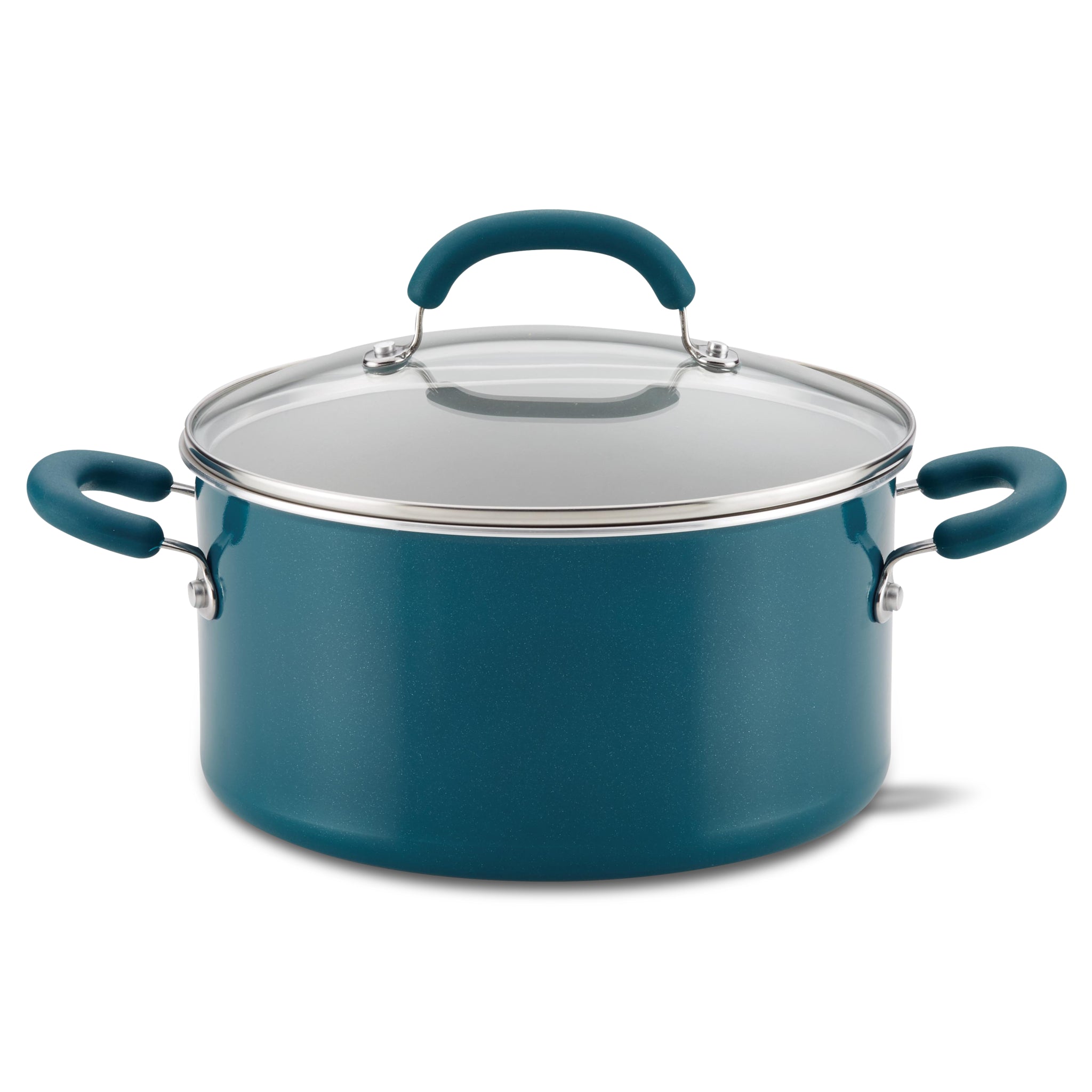 Rachael Ray Cook + Create 12qt Enamel on Steel Stockpot with Lid - Almond