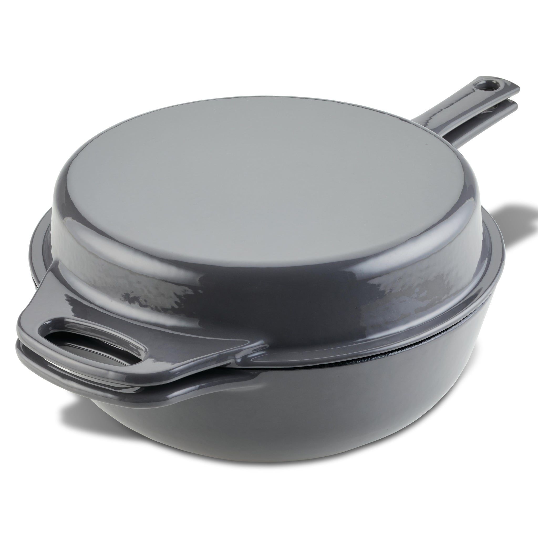 Cast Iron 4-Quart Casserole with 10-Inch Griddle Lid