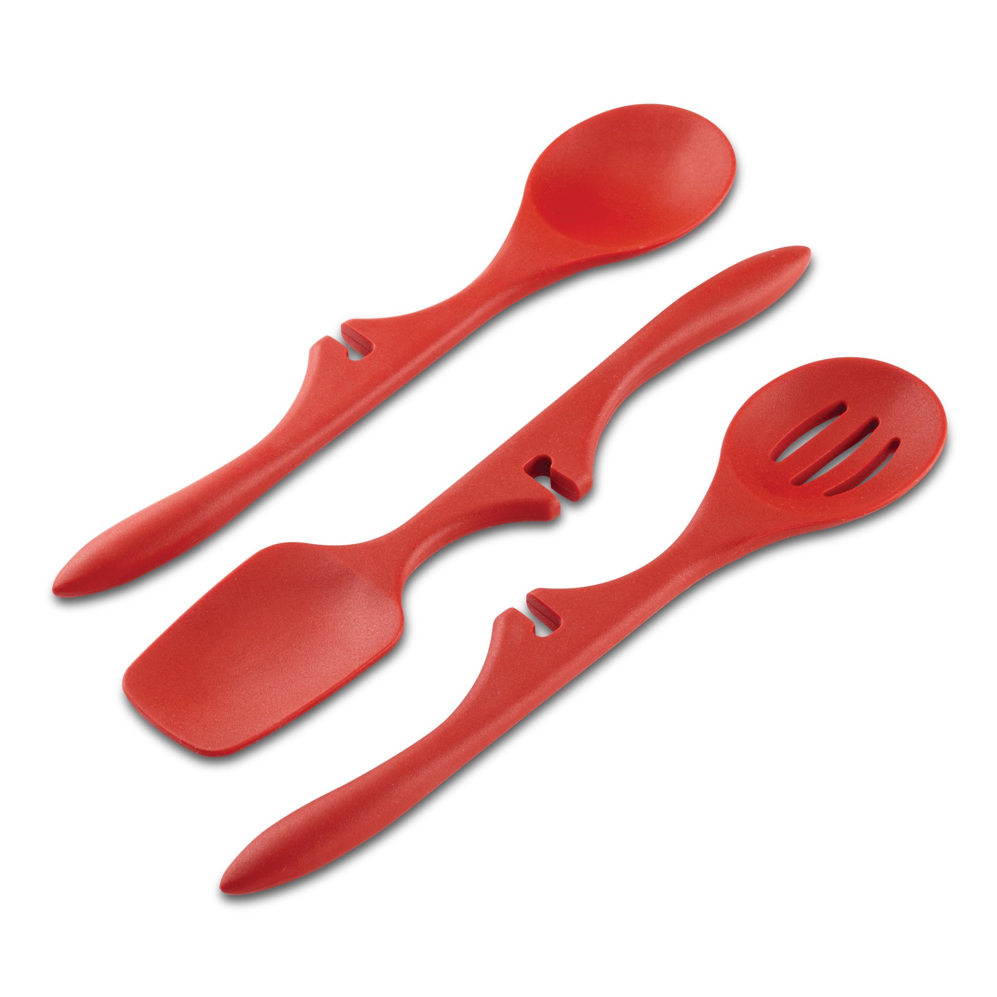 Pack of 3 - Red The Crab Silicone Utensil Rest + Nessie Ladle Spoon Ladle +  Agatha Spoon Holder