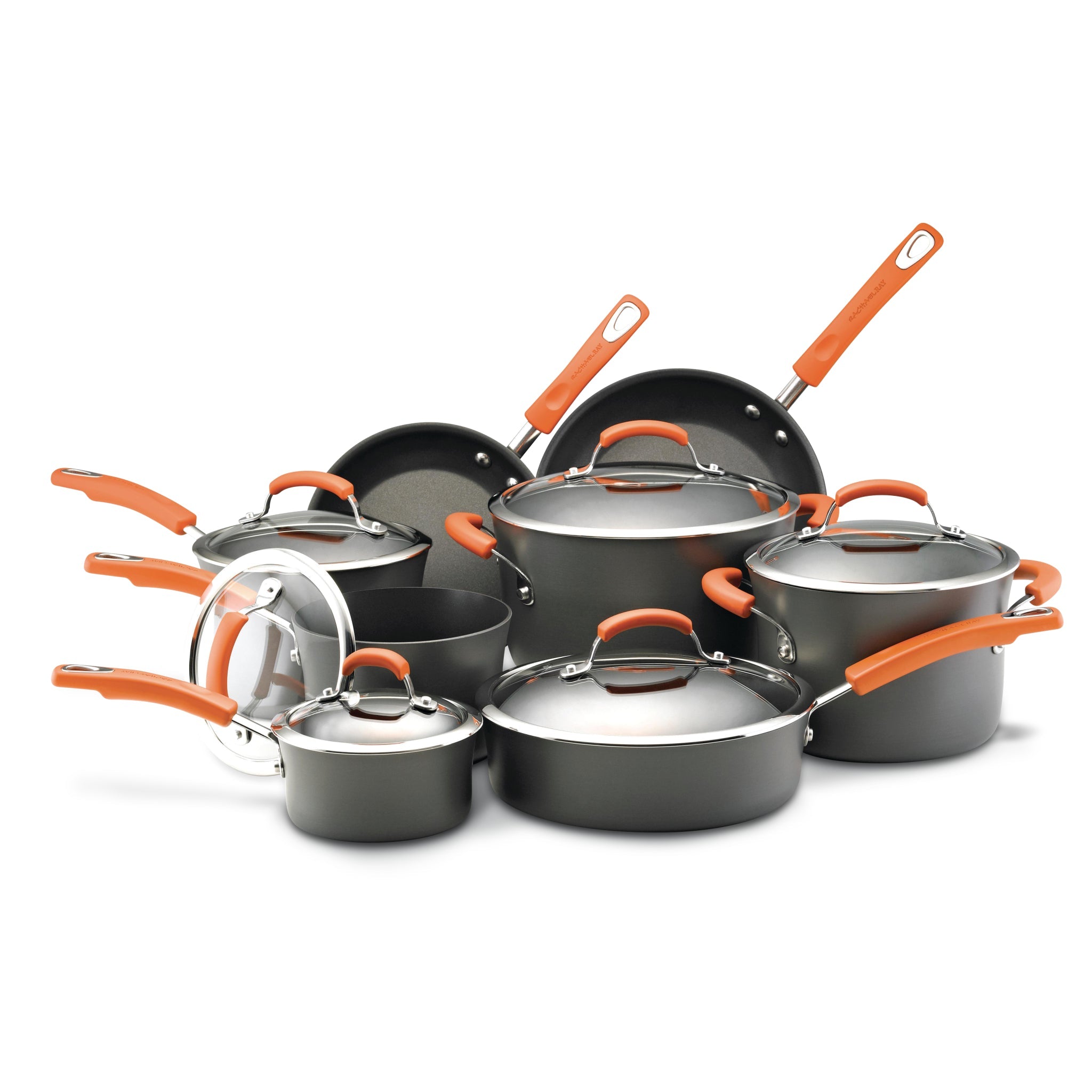 Rachael Ray® Hard-Anodized Oval Sauté Pan Nonstick with Lid, 5-Quart