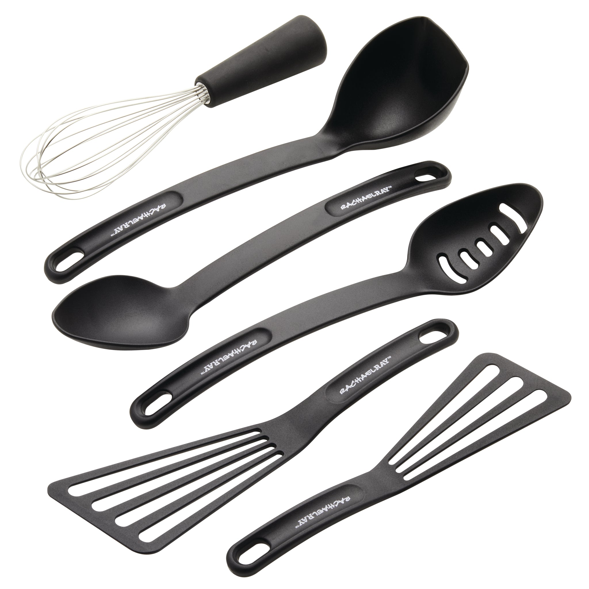 ExcelSteel 6-Piece Nylon Utensil Set with Stainless Steel Handles 209 - The  Home Depot