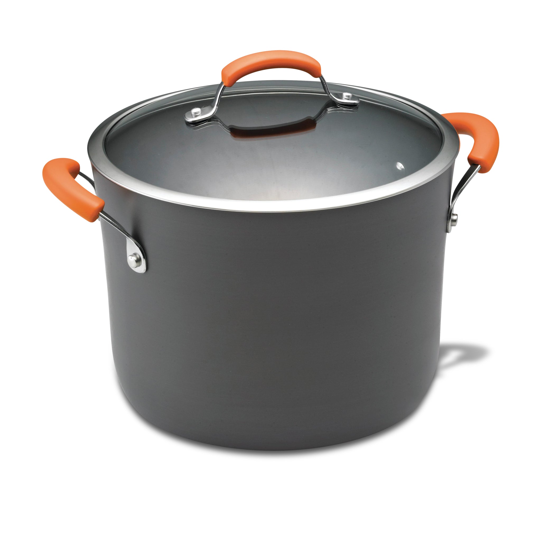 Nonstick Hard Anodized 8-Quart Covered Oval Stockpot – Rachael Ray