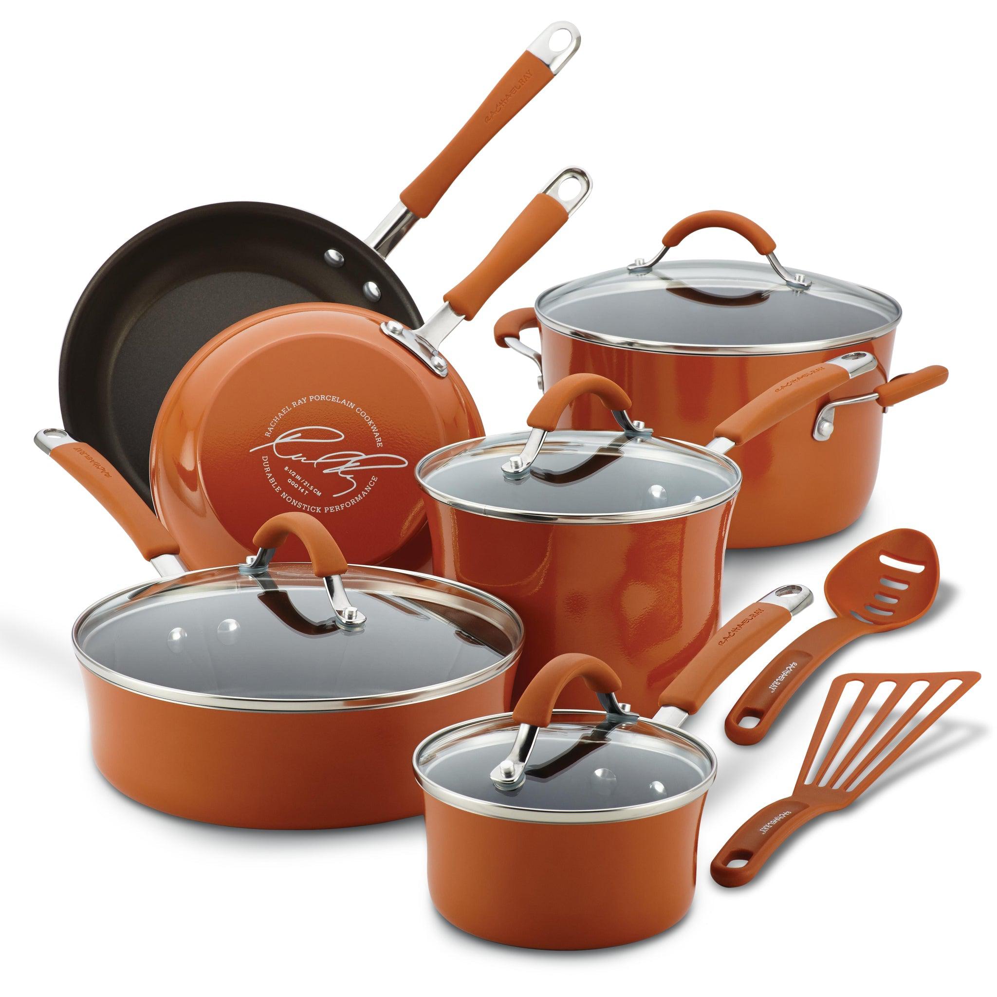 Create Delicious Induction Stainless Steel 10-Piece Cookware Set – Rachael  Ray