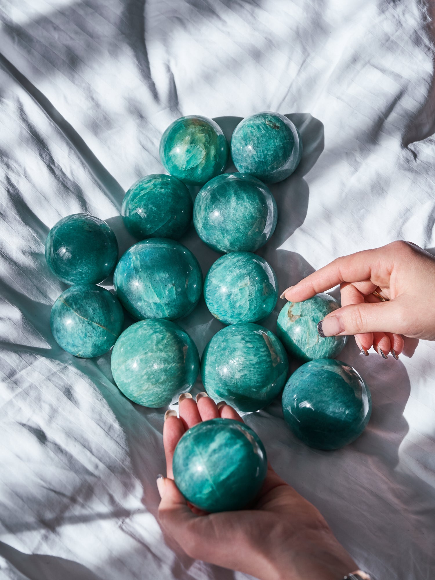 Amazonite Sheen Spheres (Medium - Large)