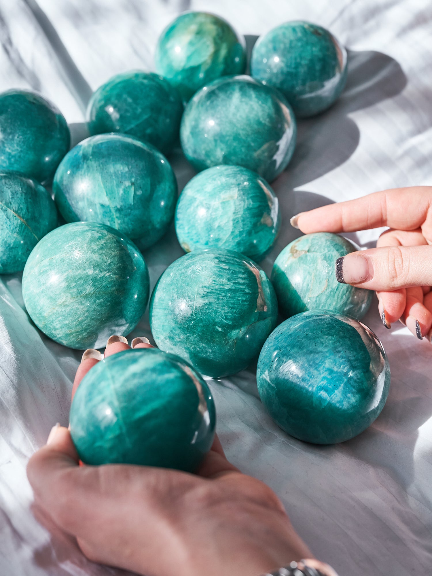 Amazonite Sheen Spheres (Medium - Large)