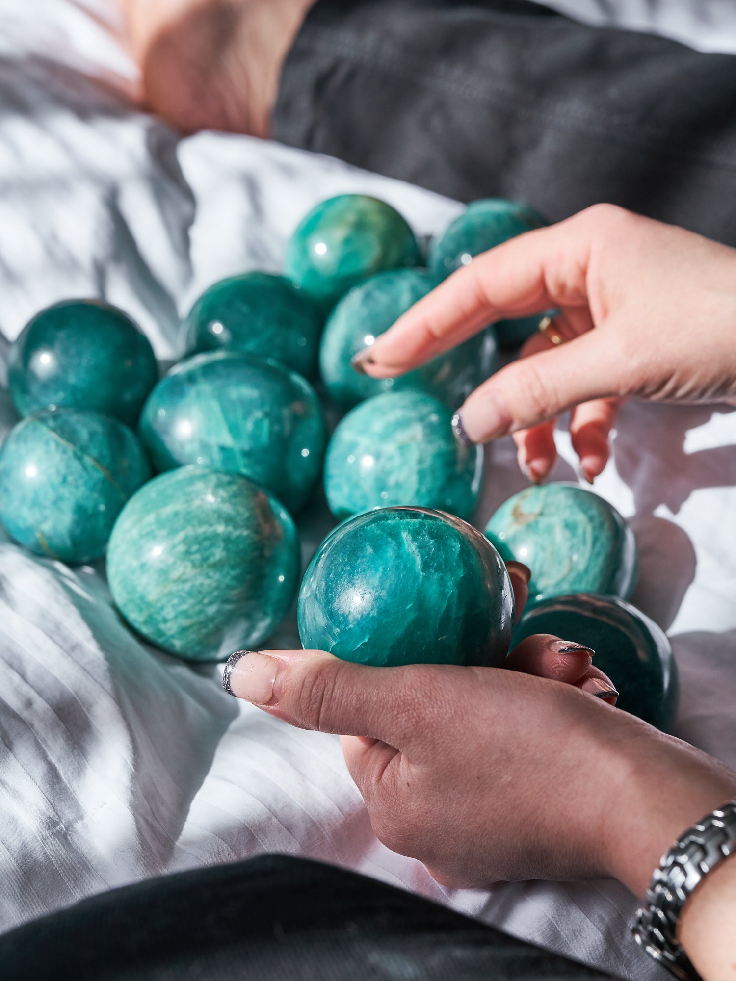 Amazonite Sheen Spheres (Medium - Large)