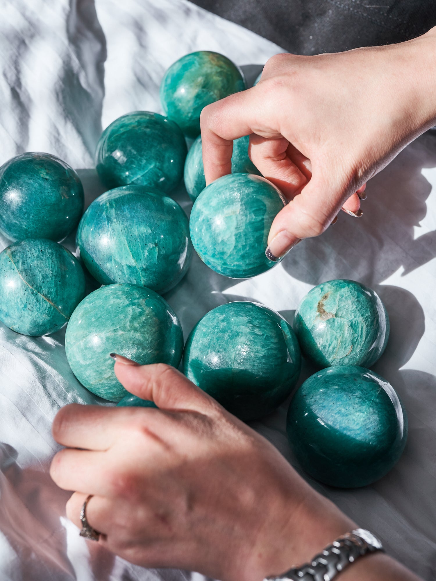 Amazonite Sheen Spheres (Medium - Large)