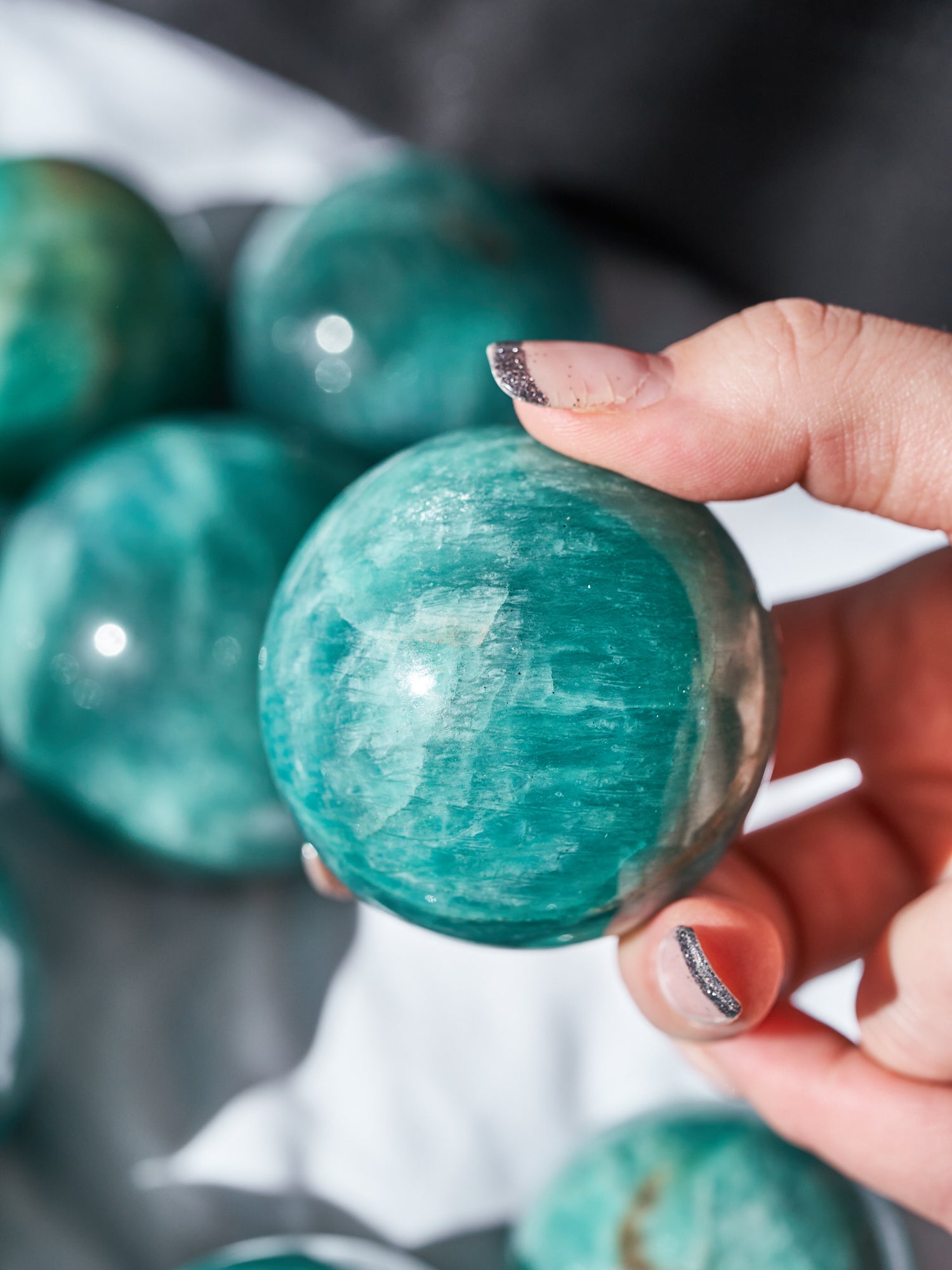 Amazonite Sheen Spheres (Medium - Large)