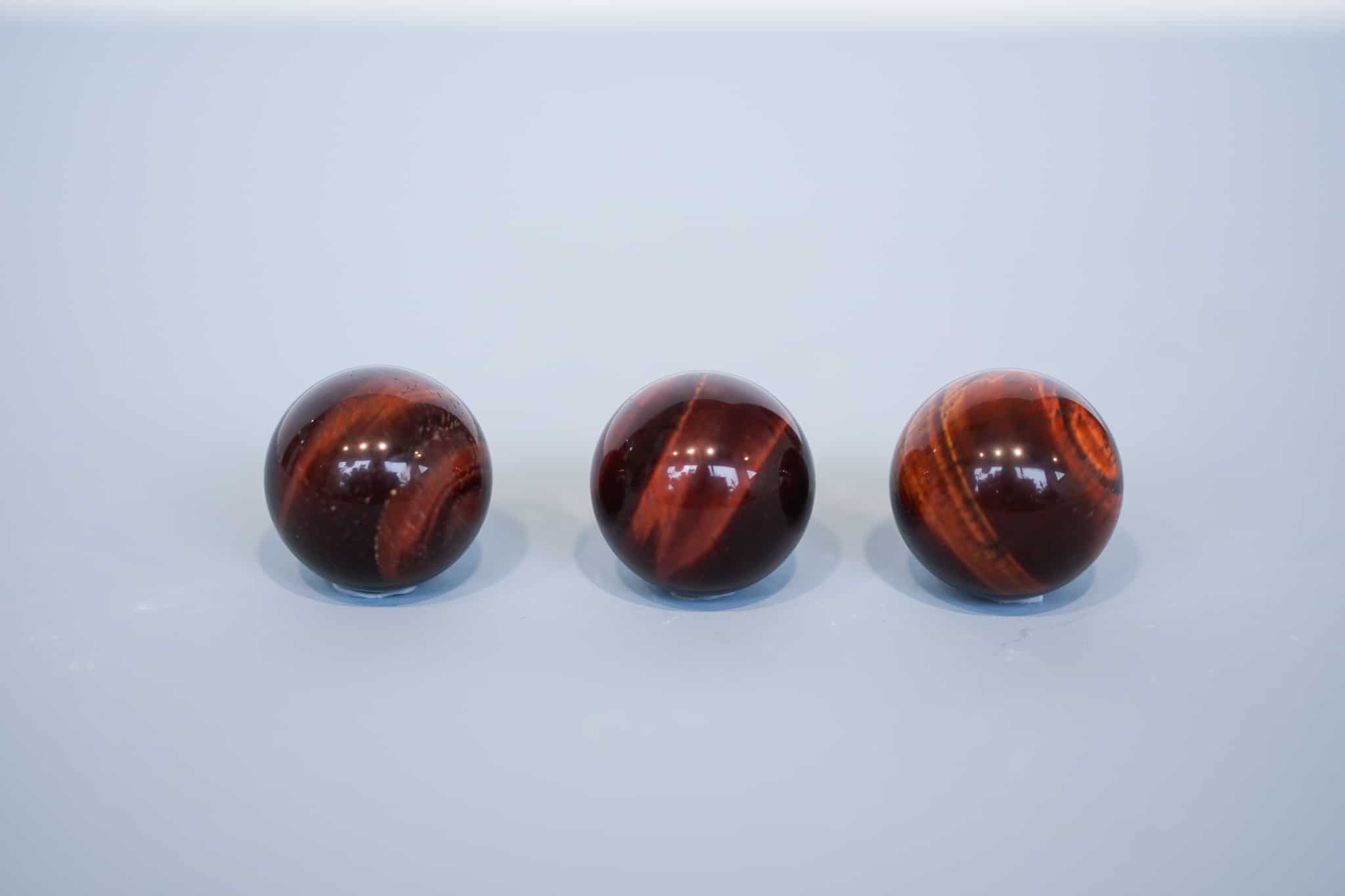 Mini Red Tigers Eye Spheres