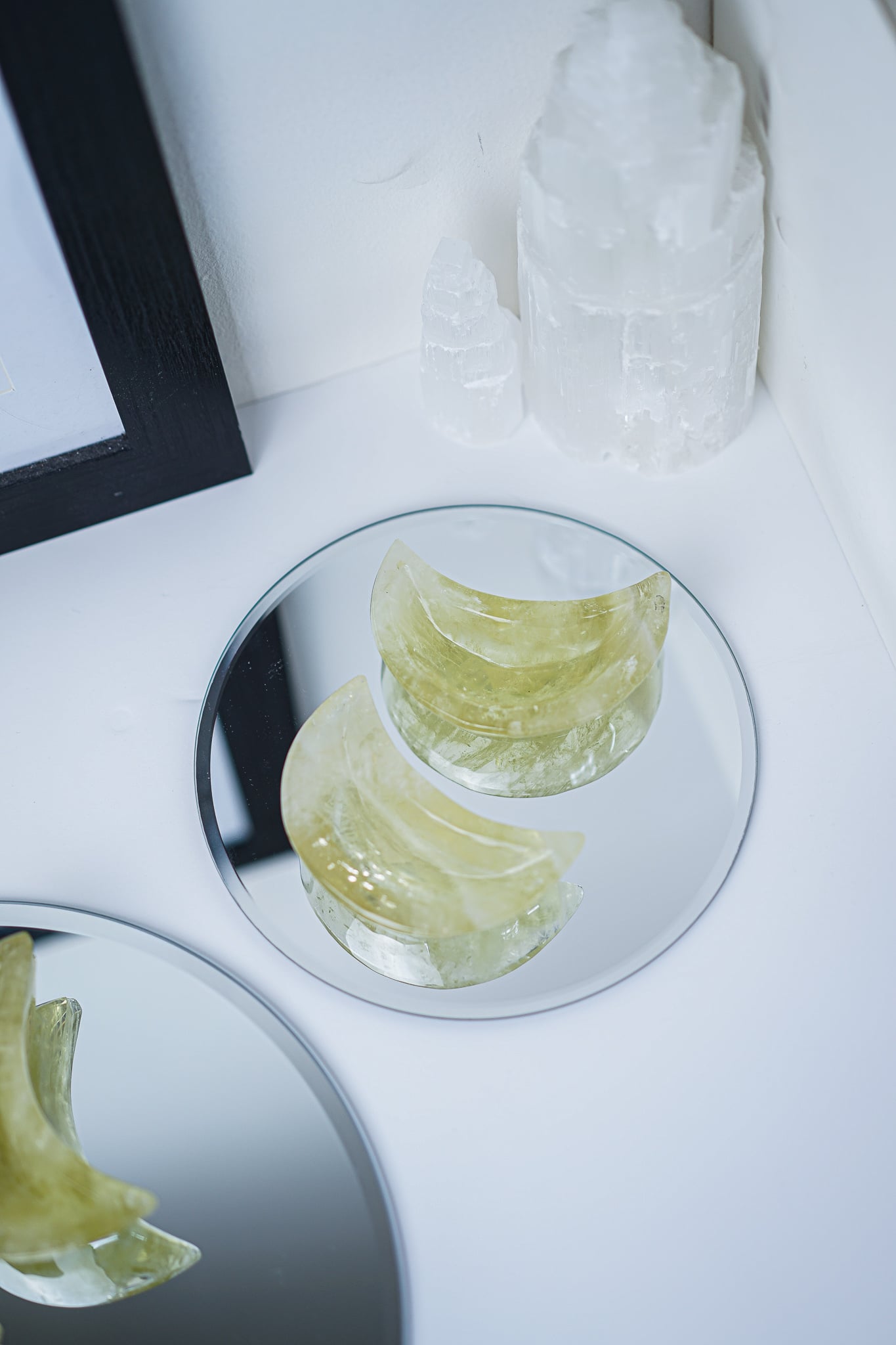 Lemon Quartz Moon Bowls