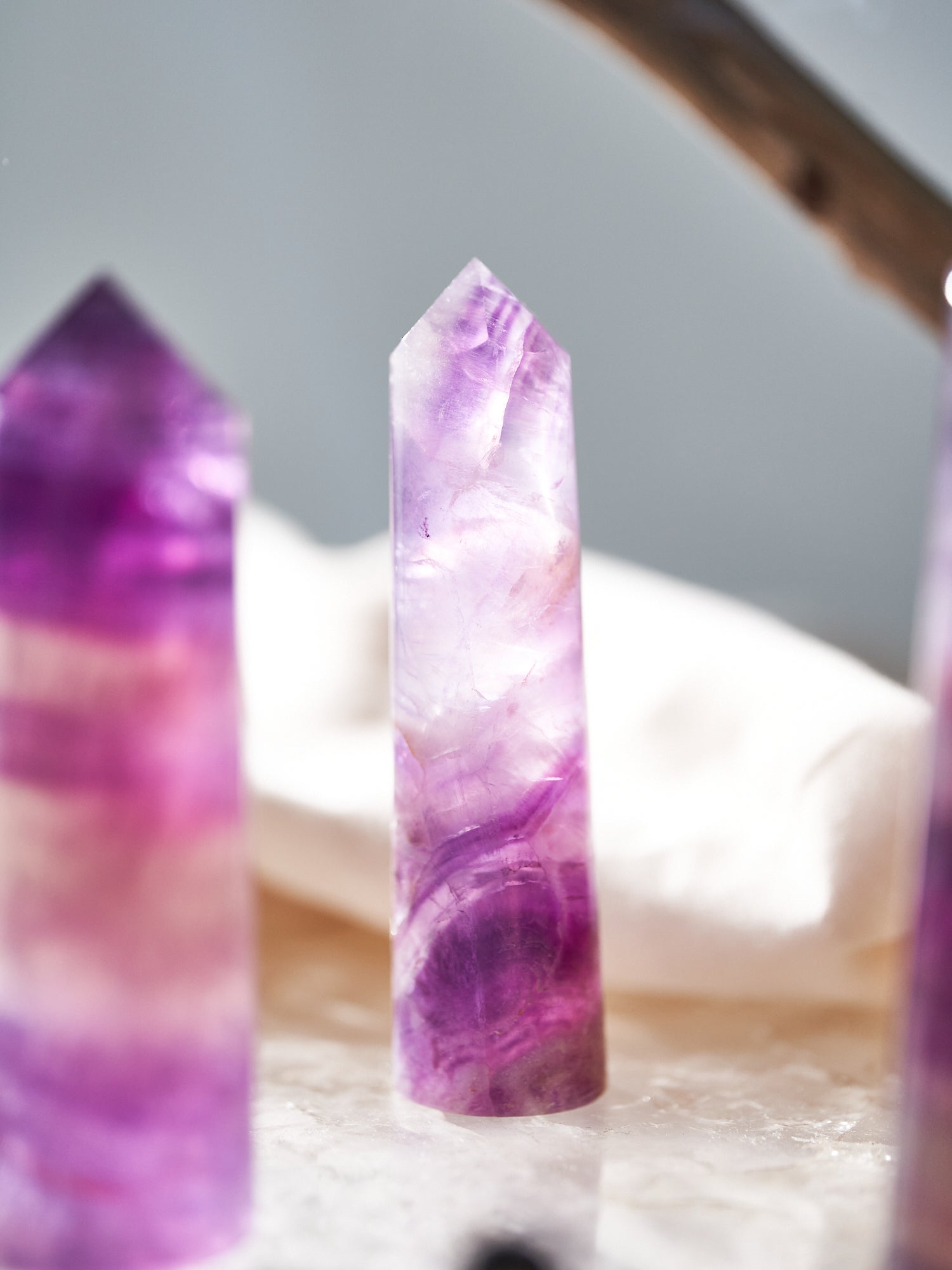 Purple Fluorite Cylinder Points - Pick Your Own