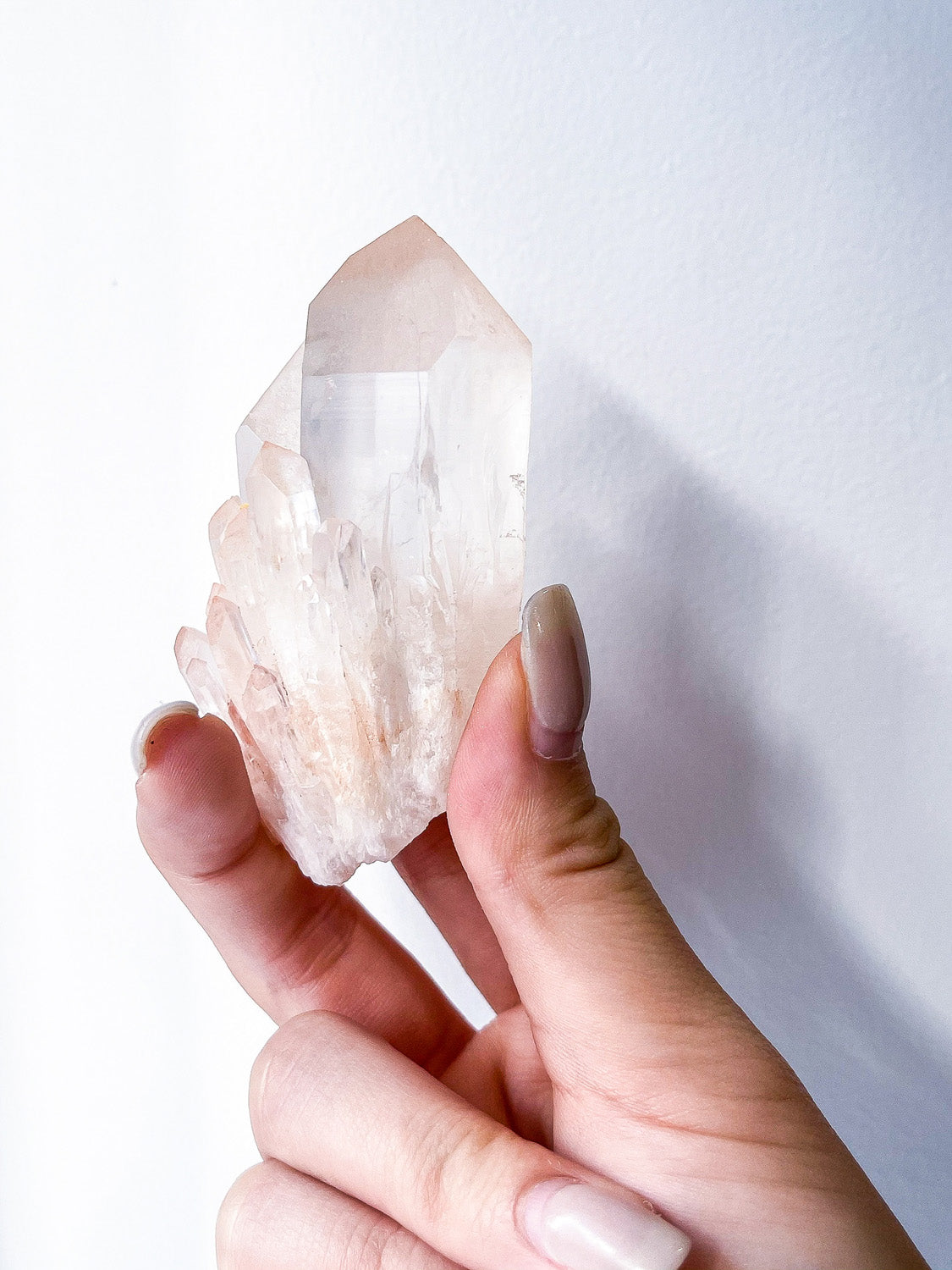 Pink Tint Pineapple Quartz Clusters