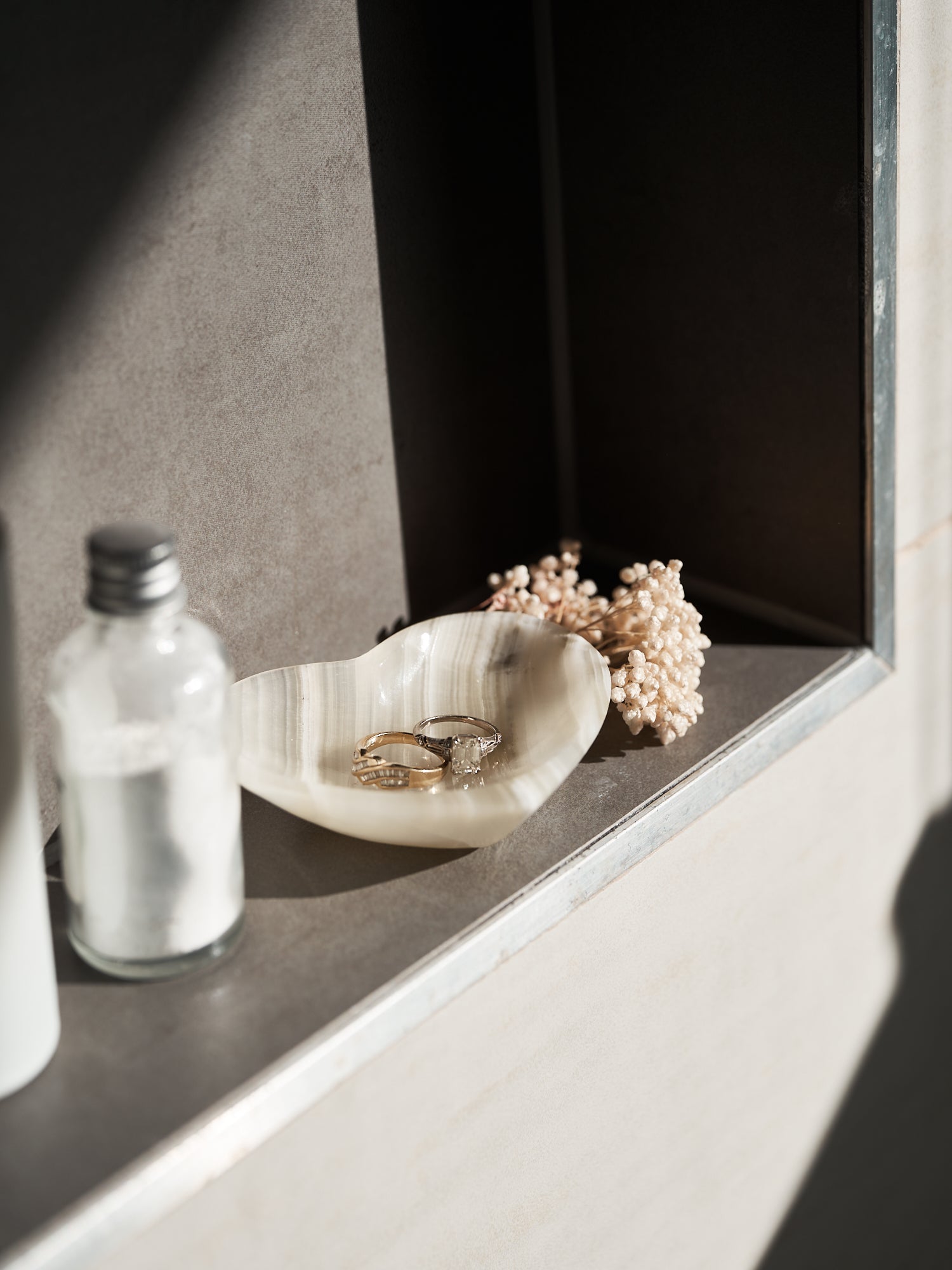 Small Calcite Heart Dish