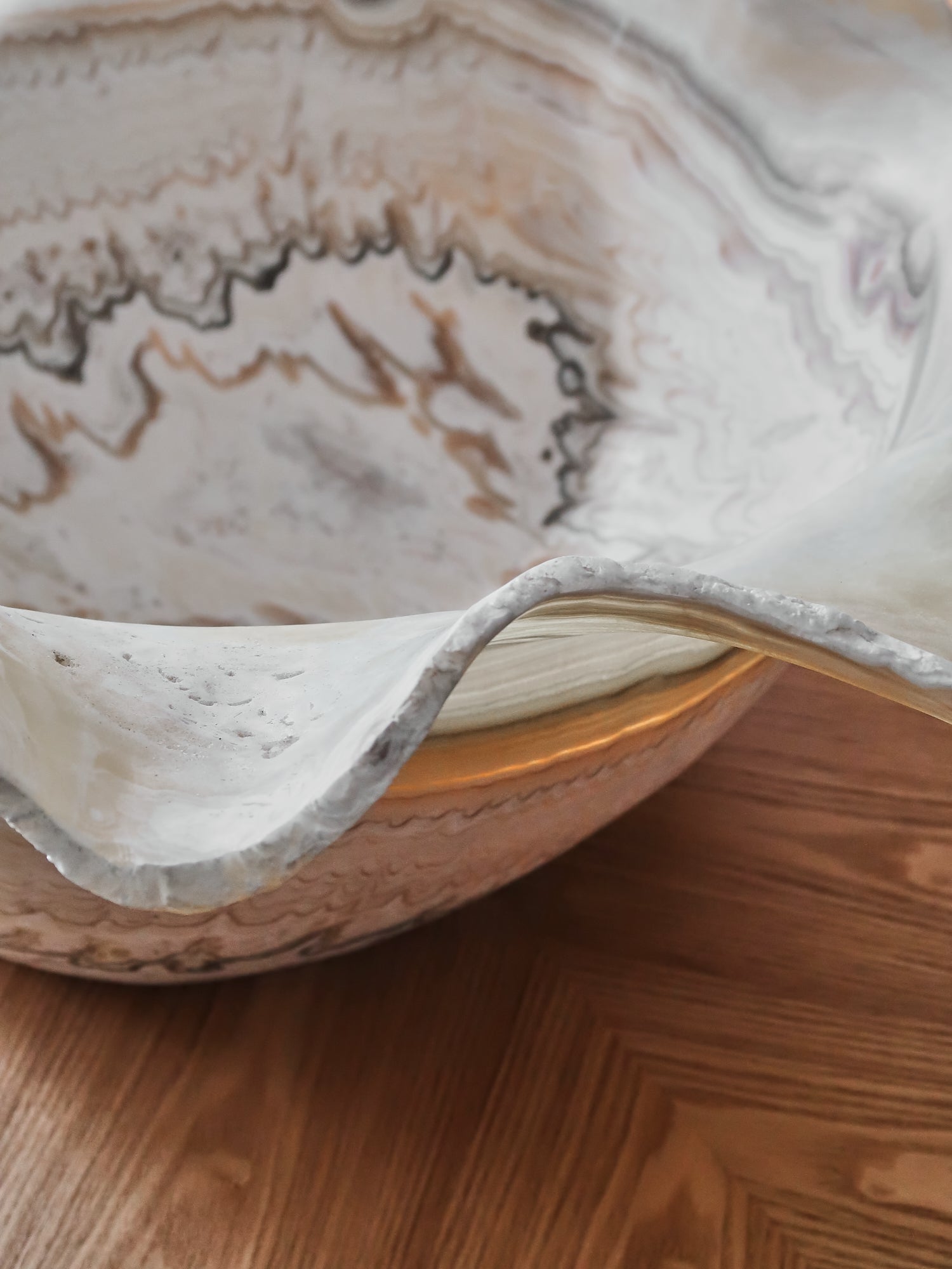 Tritonsâ Trumpet Calcite Bowl 20.1kg