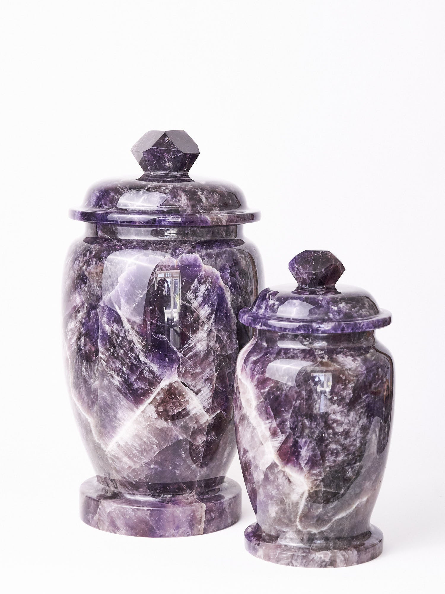 Amethyst Urns (Made to Order Small & Large)