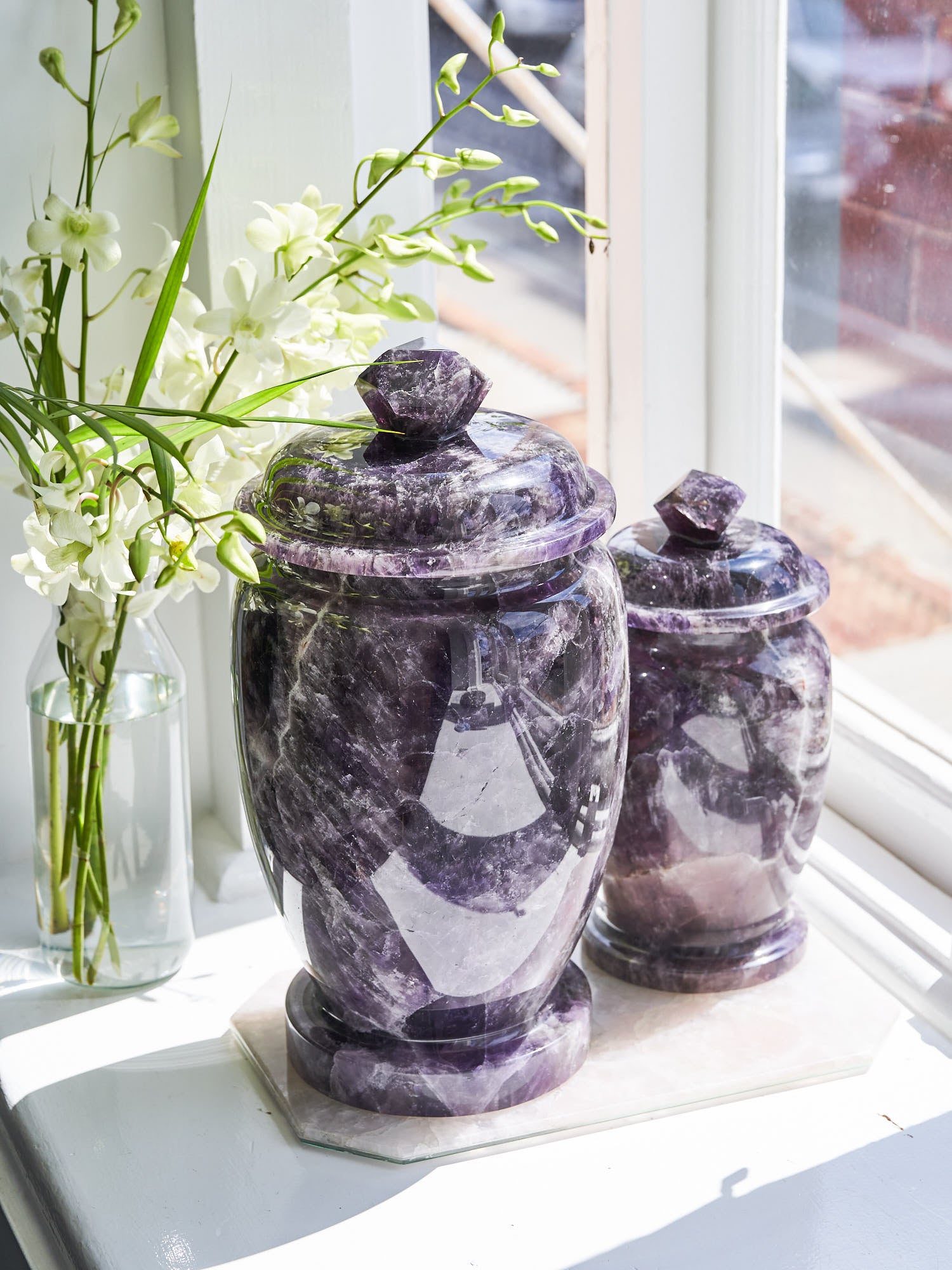 Amethyst Urns (Made to Order Small & Large)