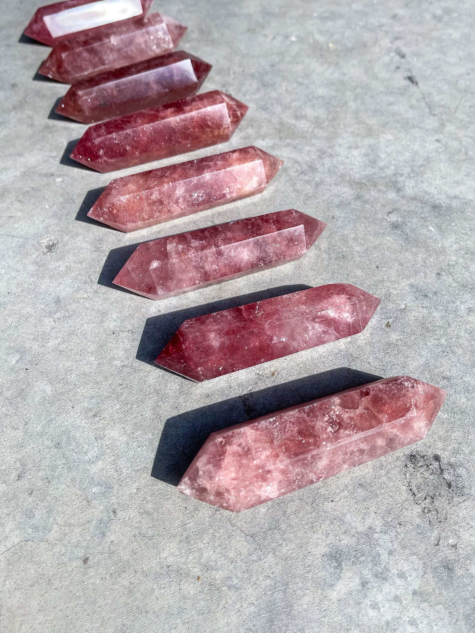 Tanzberry Quartz Double Terminated Points