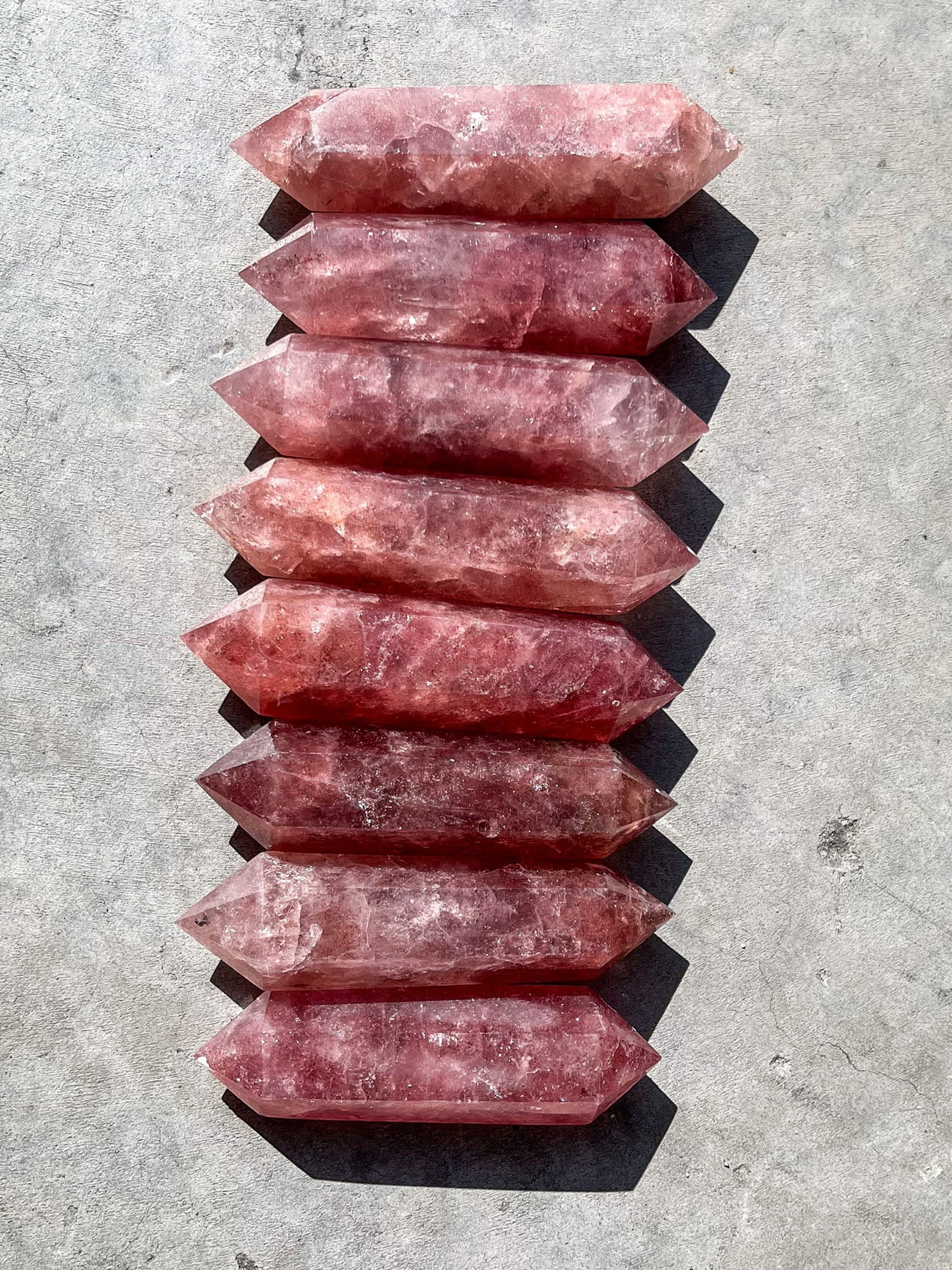 Tanzberry Quartz Double Terminated Points