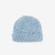 Verloop Knits Faux Fur Knit Beanie Periwinkle